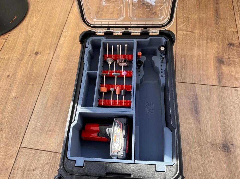 M12 Brushless Rotary Tool Packout Insert for Milwaukee Packout (Insert Only)