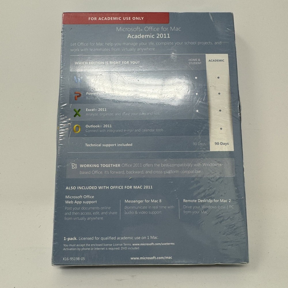 Microsoft Office 2011 Mac Full Version Academic Brand New Sealed