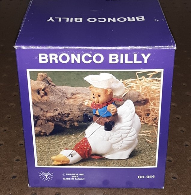 "Bronco Billy" Goose Riding Bear Cowboy