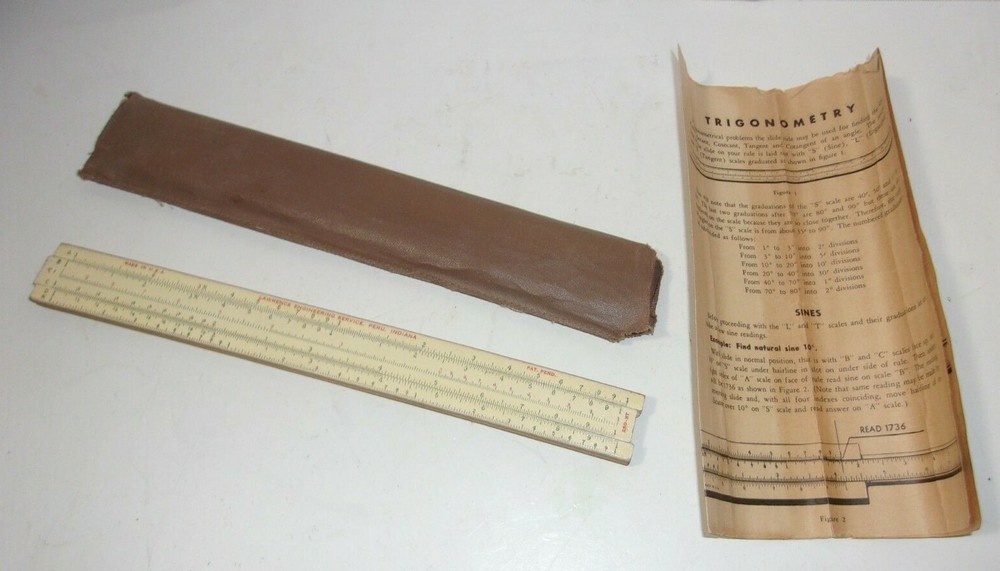 Vintage Lawrence Engineering Service Slide Rule