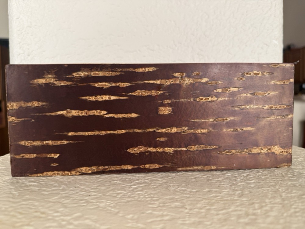 Japanese Style Cherry Bark Rectangle Dispenser Storage Case Deco