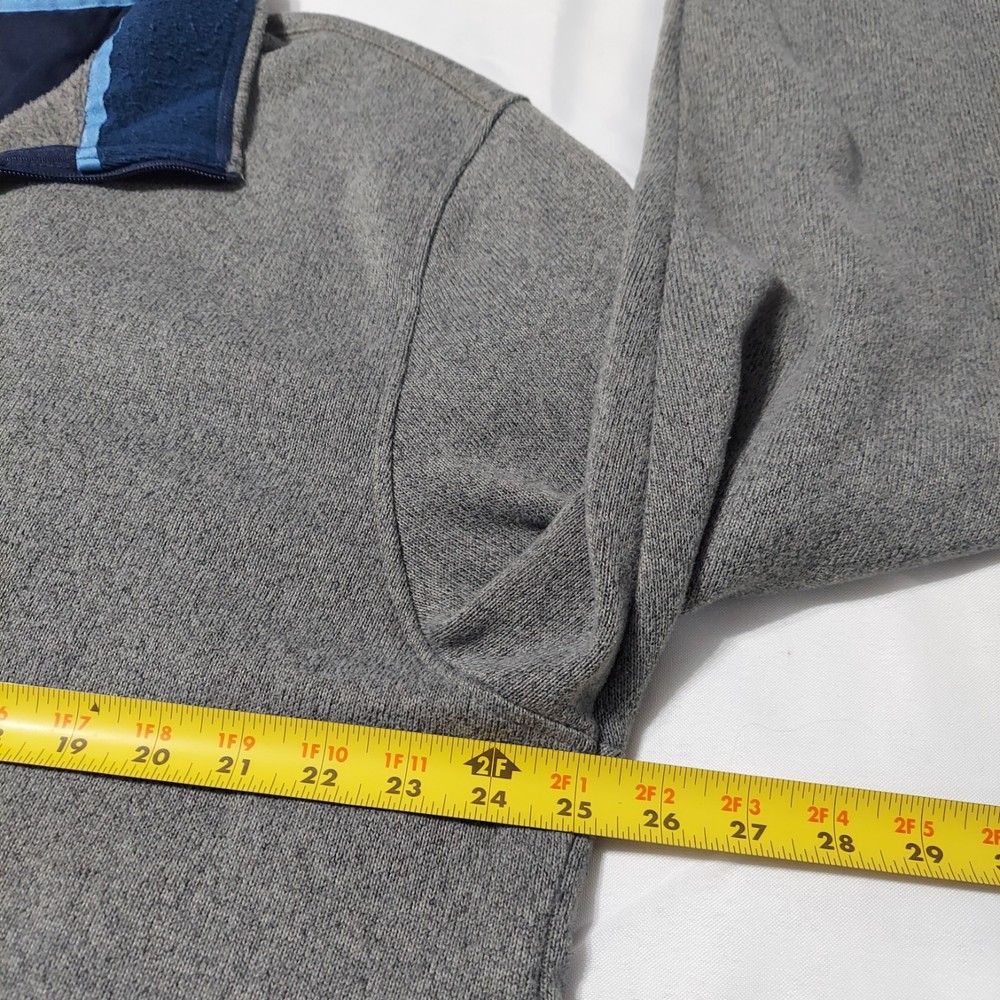 IZOD Advantage Performance 1/4 Zip Pullover Gray Mens 2XLT Stretch