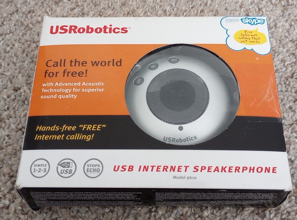 NEW SEALED USB INTERNET SPEAKERPHONE MODEL 9610