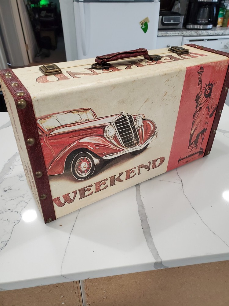 Cool Wood Trunk/suitcase. Vintage