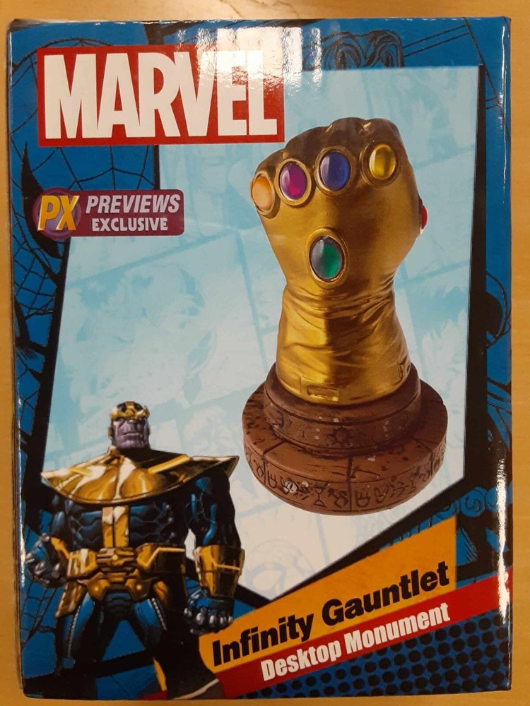 Marvel Infinity Gauntlet Desk Monument Previews Exclusive
