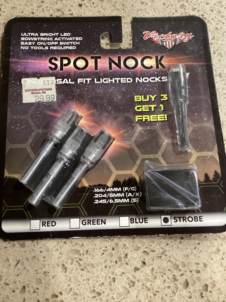 Victory Archery Spot Nocks Lighted Universal Strobe Nocks -BH-10