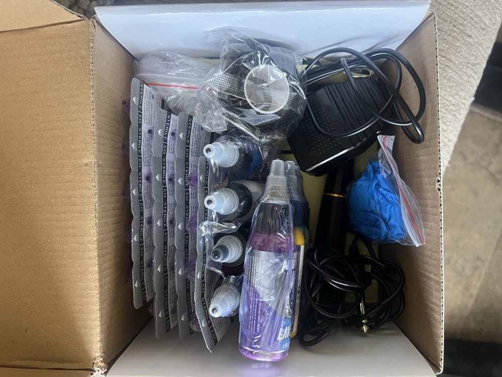 Tattoo Starter Kit with Print Machine Power Supply