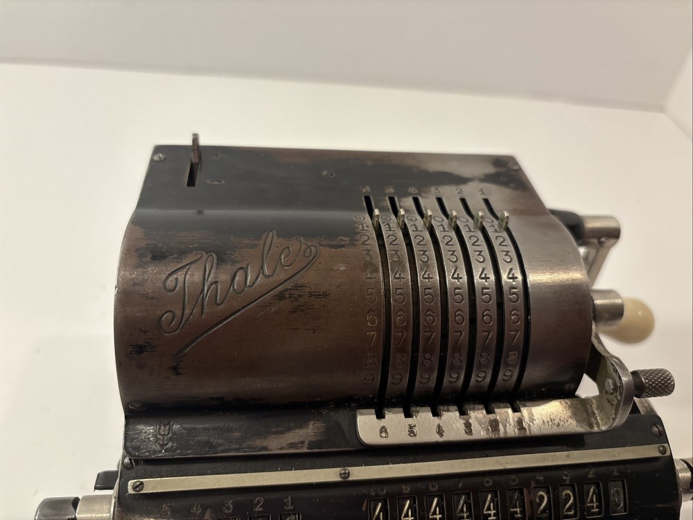 Thales Rastatt Rechenmaschine Eisen Mechanical Typewriter