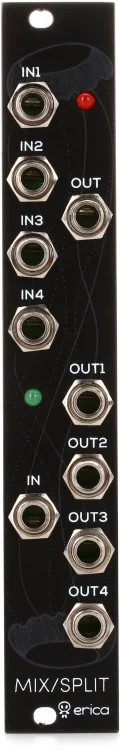 Erica Synths Black Mixer/Splitter v2 Buffered Input Mixer and Buffered Mult