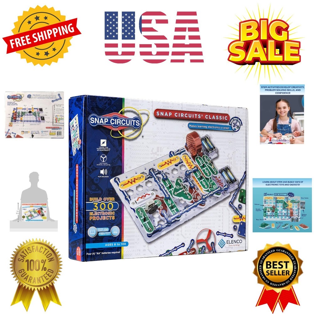 Classic SC-300 Electronics Exploration Kit | Over 300 Projects | Full Color M...