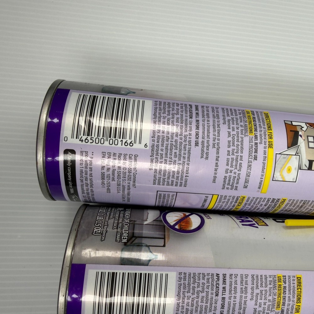 Lot 3 Raid Max Bed Bug Foaming Spray Crack Crevice 17.5oz Extended Protection