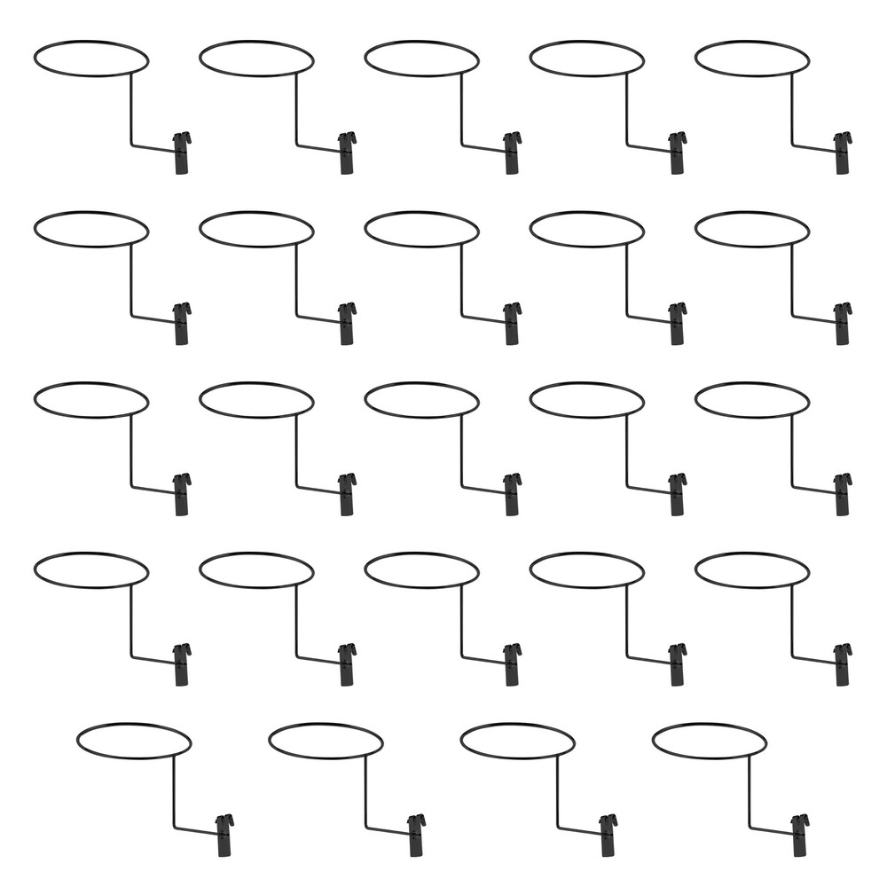 24 Premium Iron Hat Racks - Space-Saving Wall Mount Hang Display Hooks