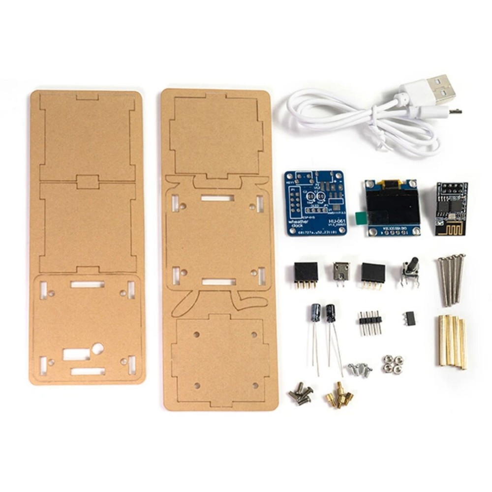 DIY electronic clock kit supports three interfaces displaying real-time time