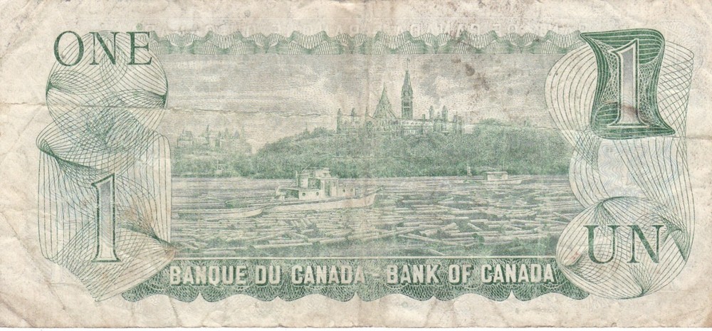 Canada, $1 1973, circulated