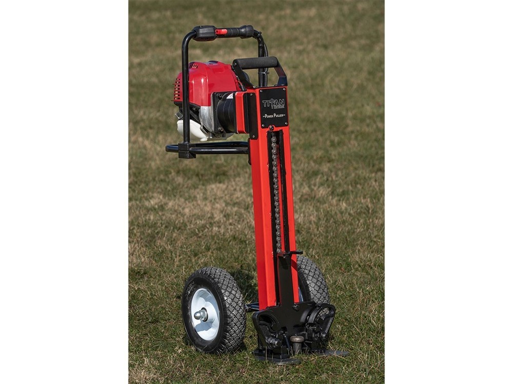 Titan Post and Stake Puller w/ Honda Engine - Up to 3 1/2" Posts