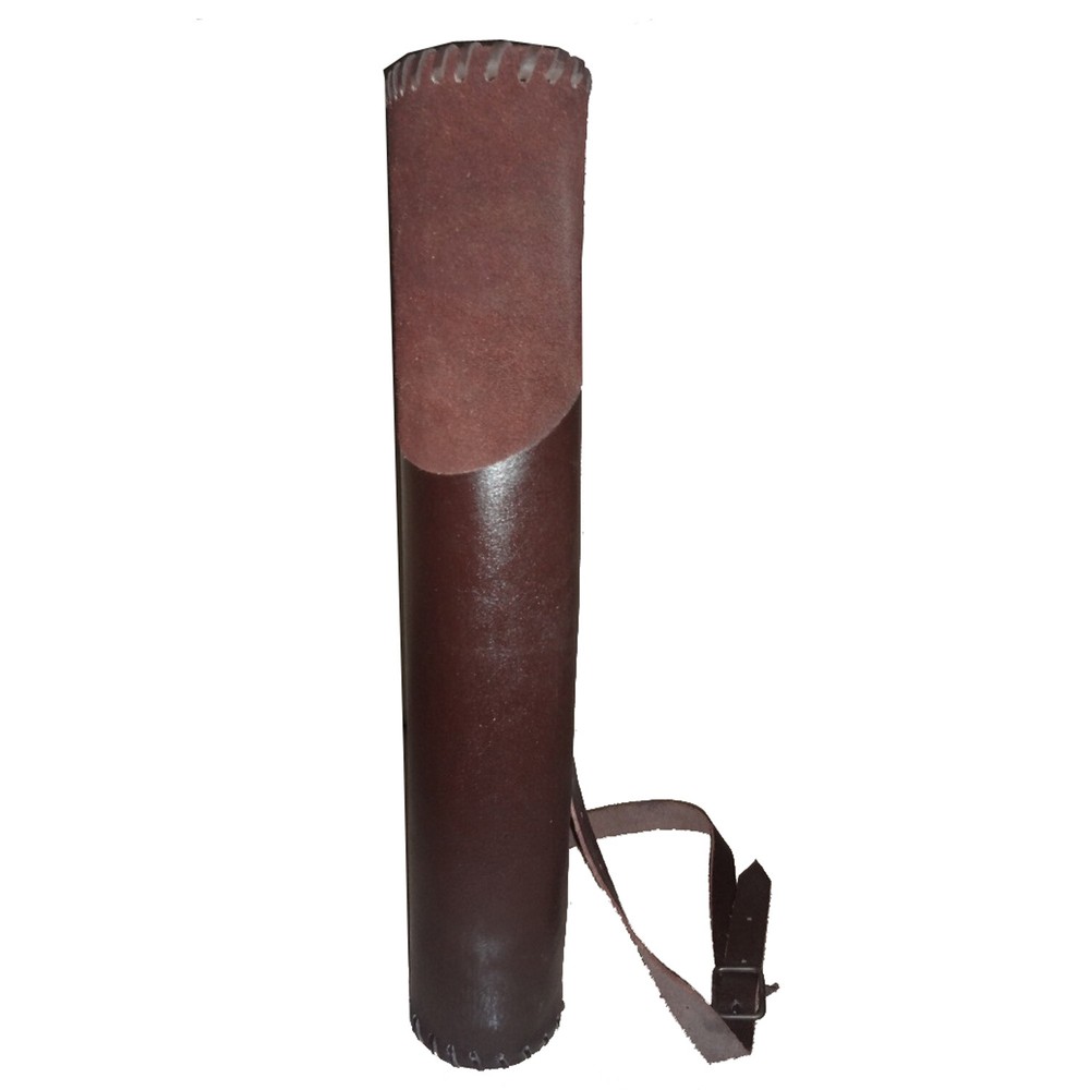 Leather Hunter Quiver Brown - LARP Quiver E404