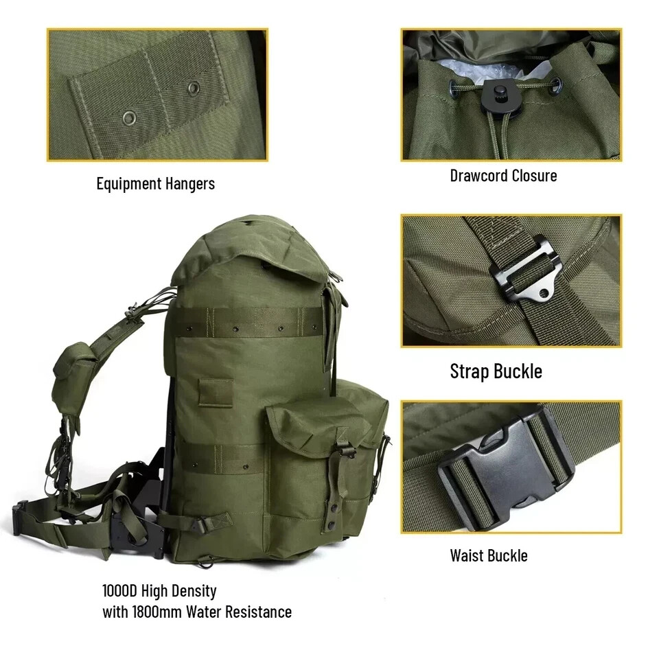 Military ALICE Pack Large Rucksack Backpack Army Tactical Bug Out Gear Frame