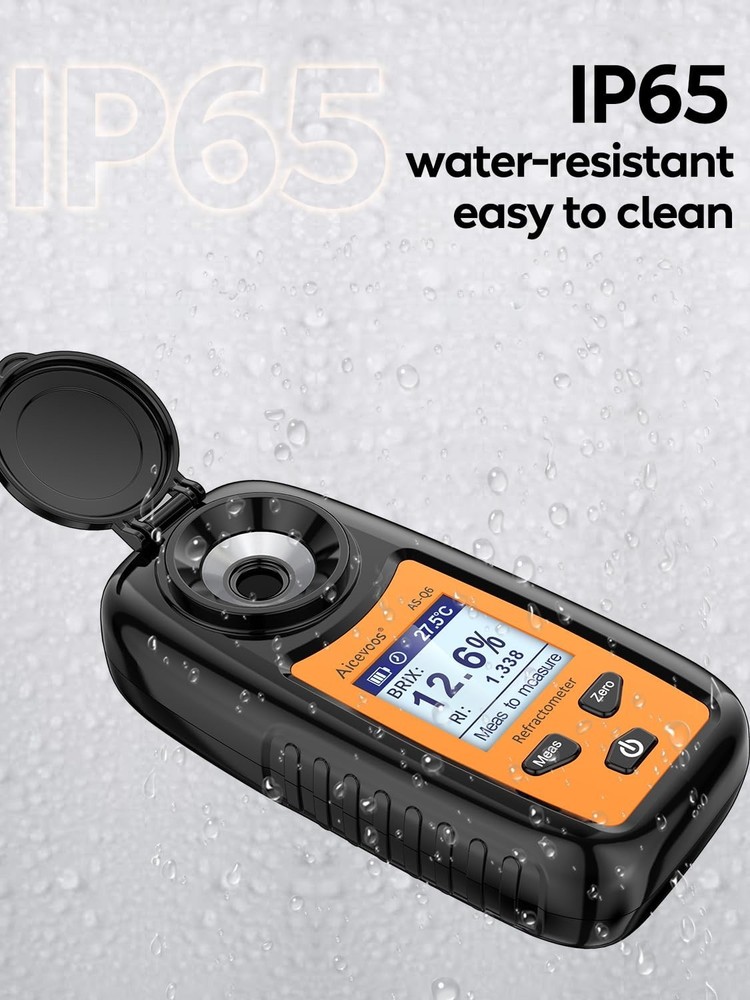 Automatic Digital Refractometer for Sugar Content - 0-35% Range, Easy to Use