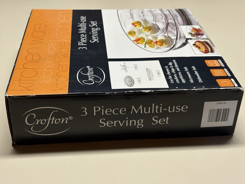 Crofton Kitchenware 3 PC. Multi-use Serving Set- VGUC-Barely Used, Versatile!!🤪