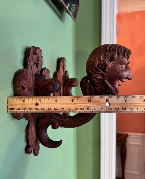Architectural Carved Heads COAT HOOKS