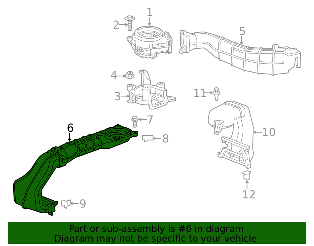 Genuine GM Inlet Duct 22867639