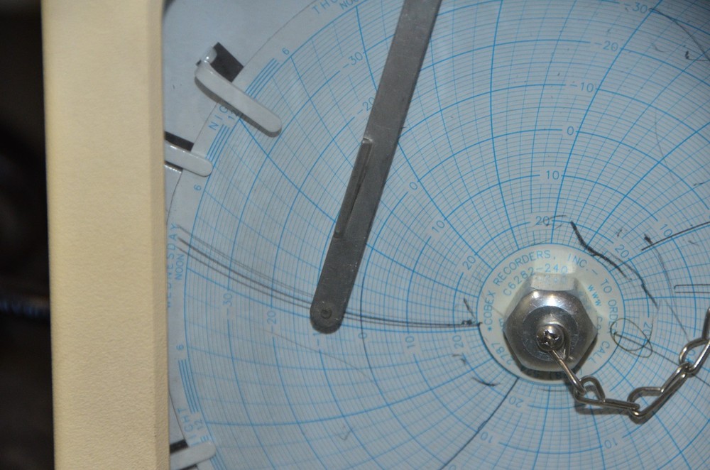 Cobex Temperature Chart Recorder 6" Single Pen Fully Cased