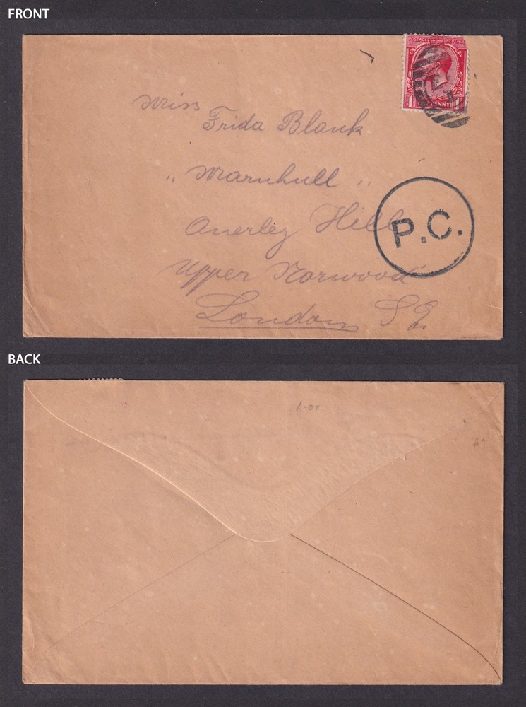 GREAT BRITAIN , Cover to London