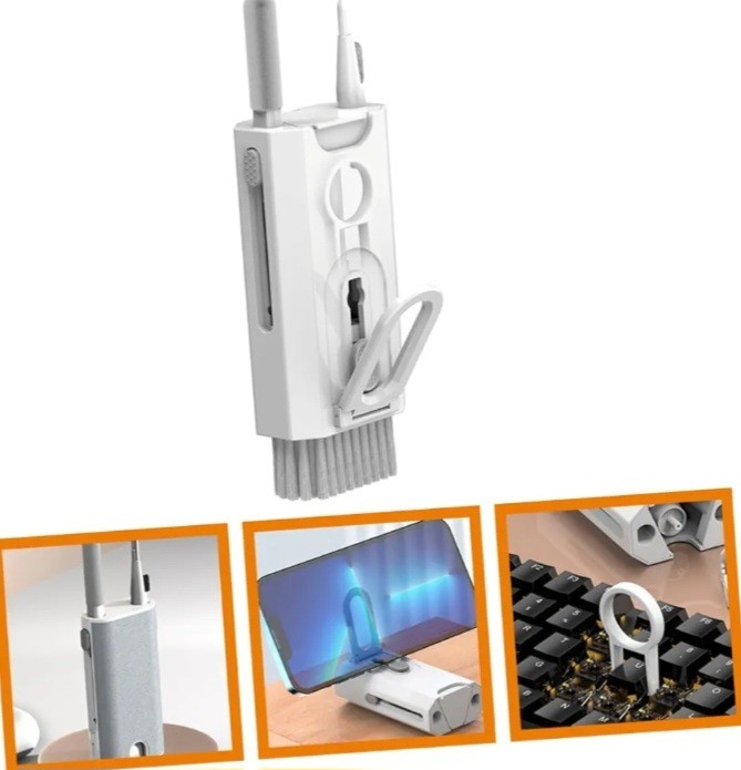 Electronic Cleaning With Brush Multi-function Keyboard Phone And Earphone For...
