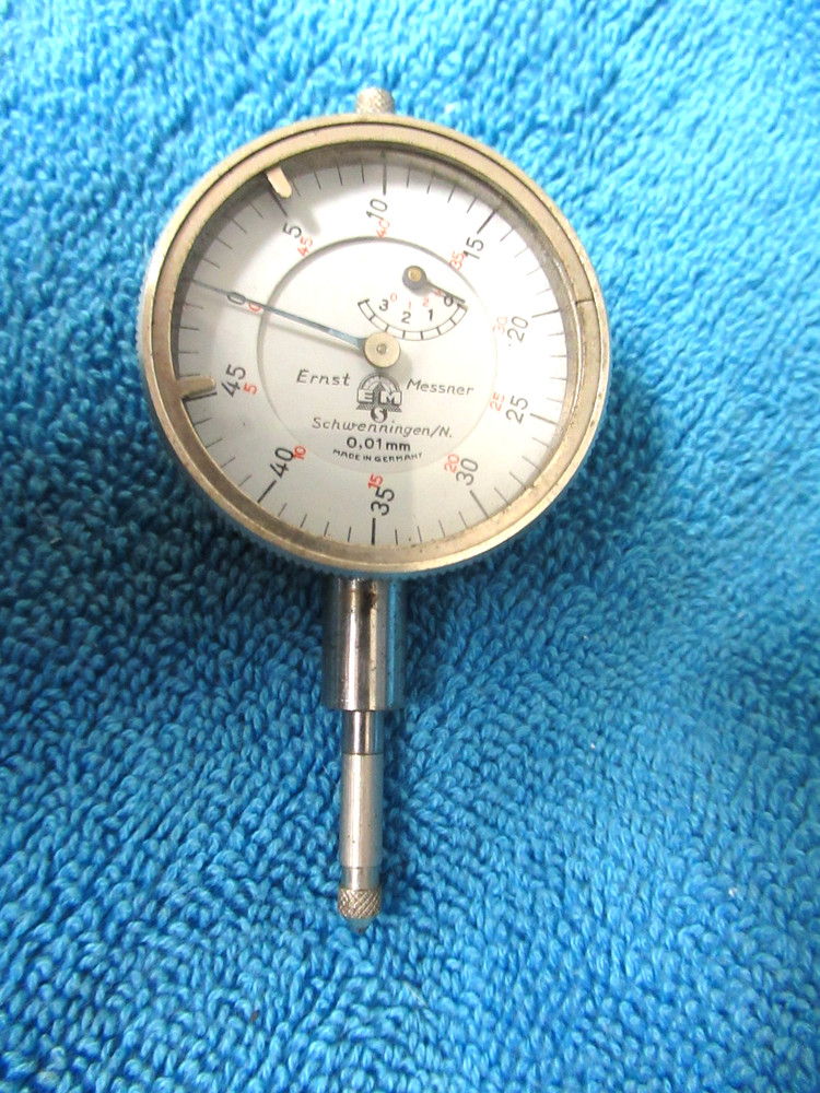 Vintage Small Ernst Messner 0.01 MM Dial Indicator Germany