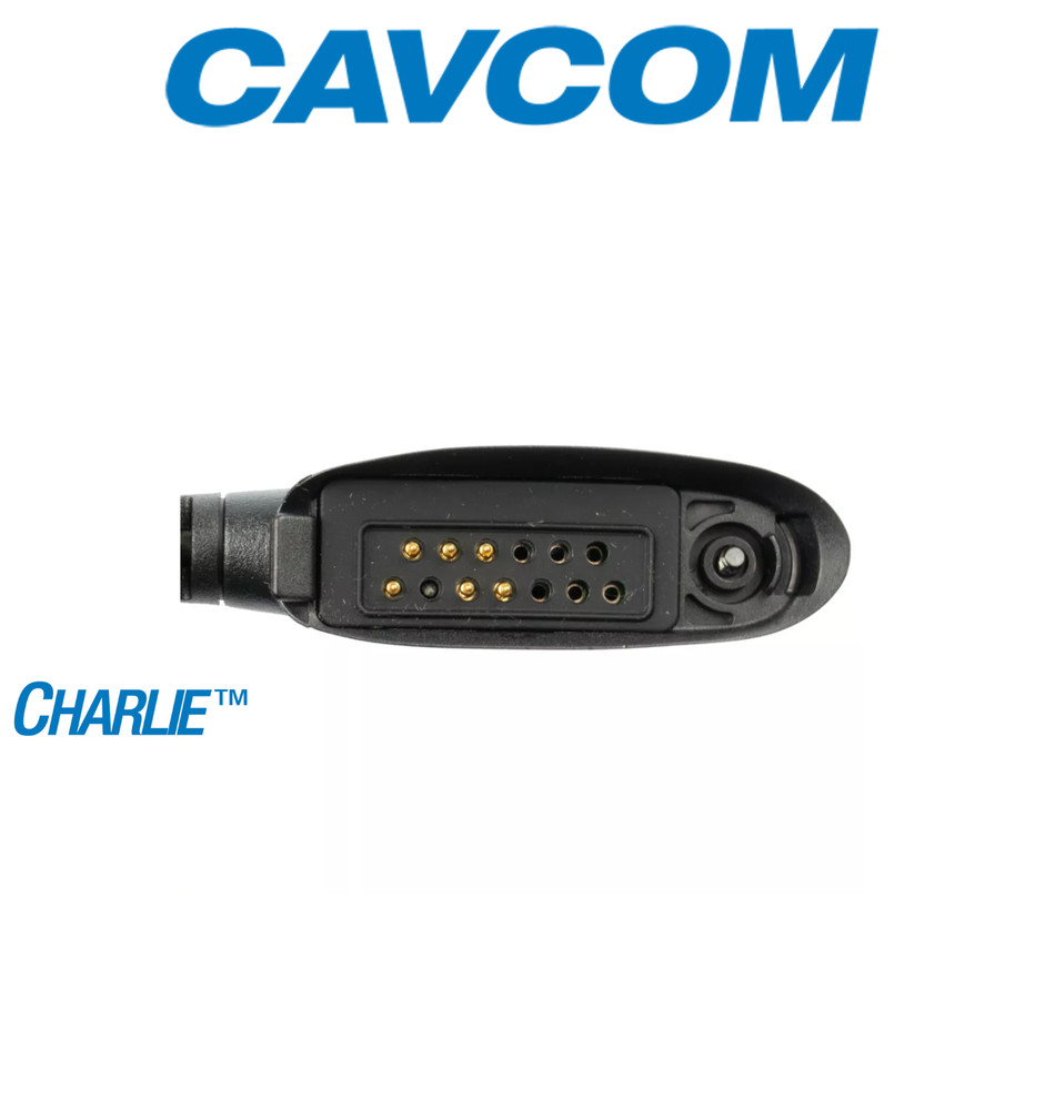CavCom Lapel Mic Compatible with Motorola Radios