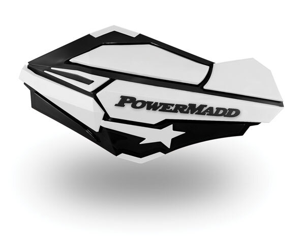 PowerMadd Sentinel Replacement ATV Handguards Hand Guards White Black