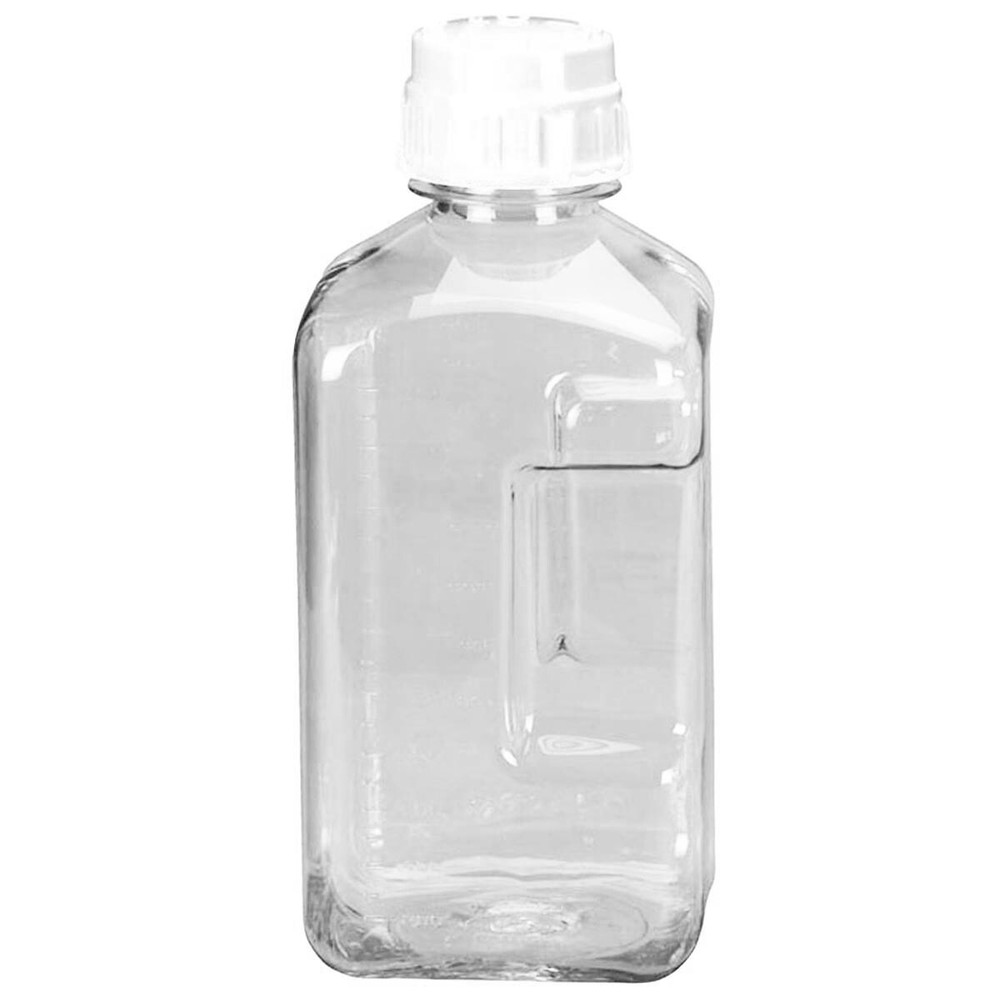 Nalgene Transparent Lexan Polycarbonate Square Storage Bottle - Clear