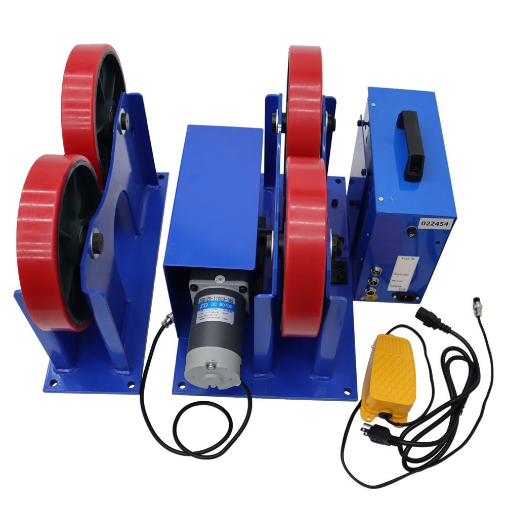 2200LB Tank Welding Roller Rack 110V Digital Display Turning Rolls LinkageRoller