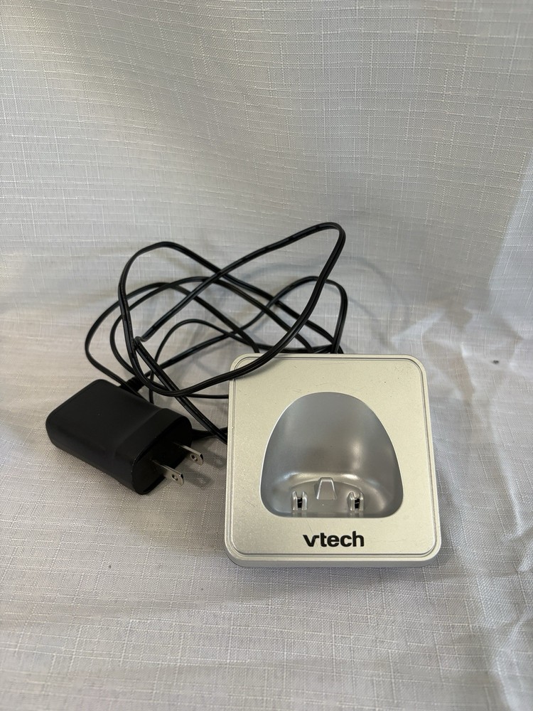 VTECH VS306 SILVER/BLACK DECT 6.0 PHONE HANDSET CHARGING BASE FOR VS306-4