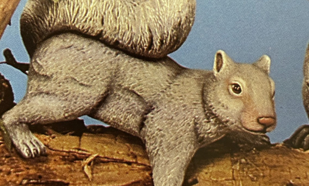 VINTAGE SCIOTO CERAMIC MOLD #S-2075 CLIMBING SQUIRREL