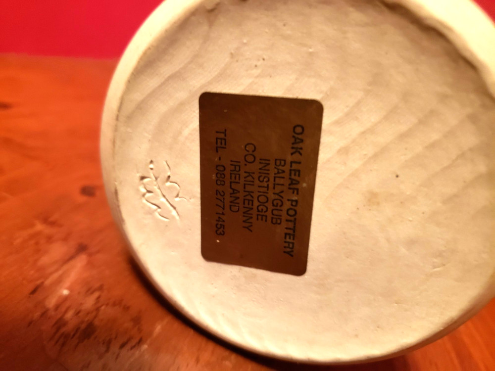 OakLeaf Pottery Pitcher from Ireland