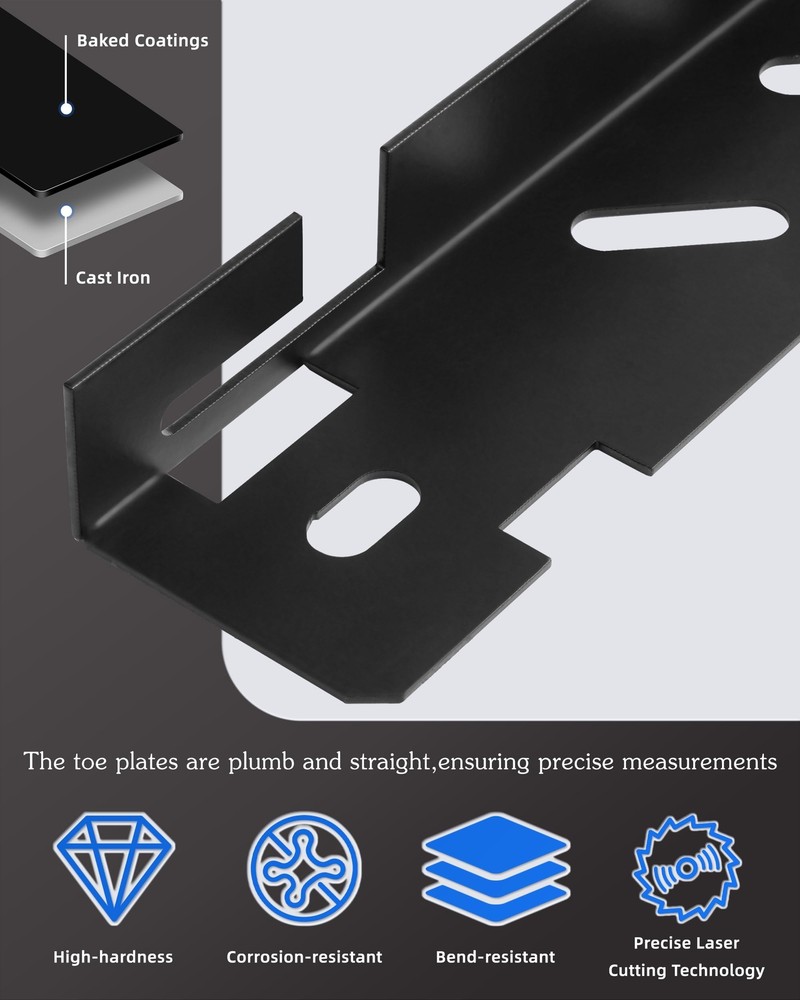 Toe Alignment Tool Plates 2pcs Wheel Alignment Tool Includes Two 5m Metal Tap...