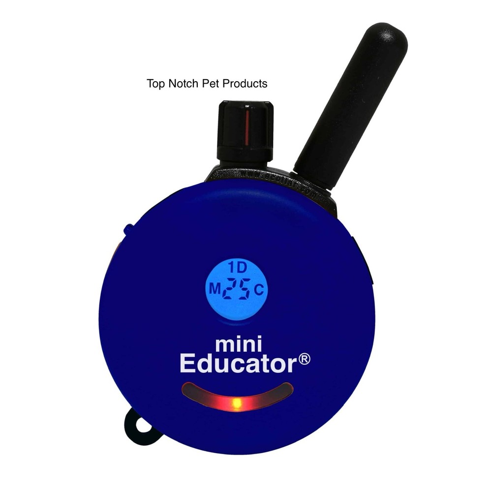 E-Collar Mini Educator  ET-300 TRANSMITTER ONLY BLUE w/ QUICK-RELEASE BELT CLIP!