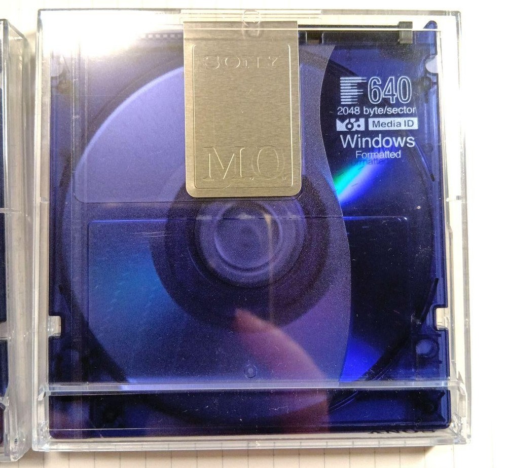 Sony MO 640 640MB Magneto Optical Discs 2-Pack Windows Formatted High Compat