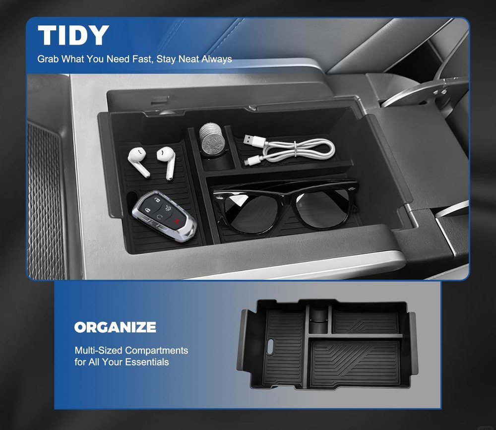 Center Console Organizer for 20252026 GMC Terrain | Extra Storage Solution