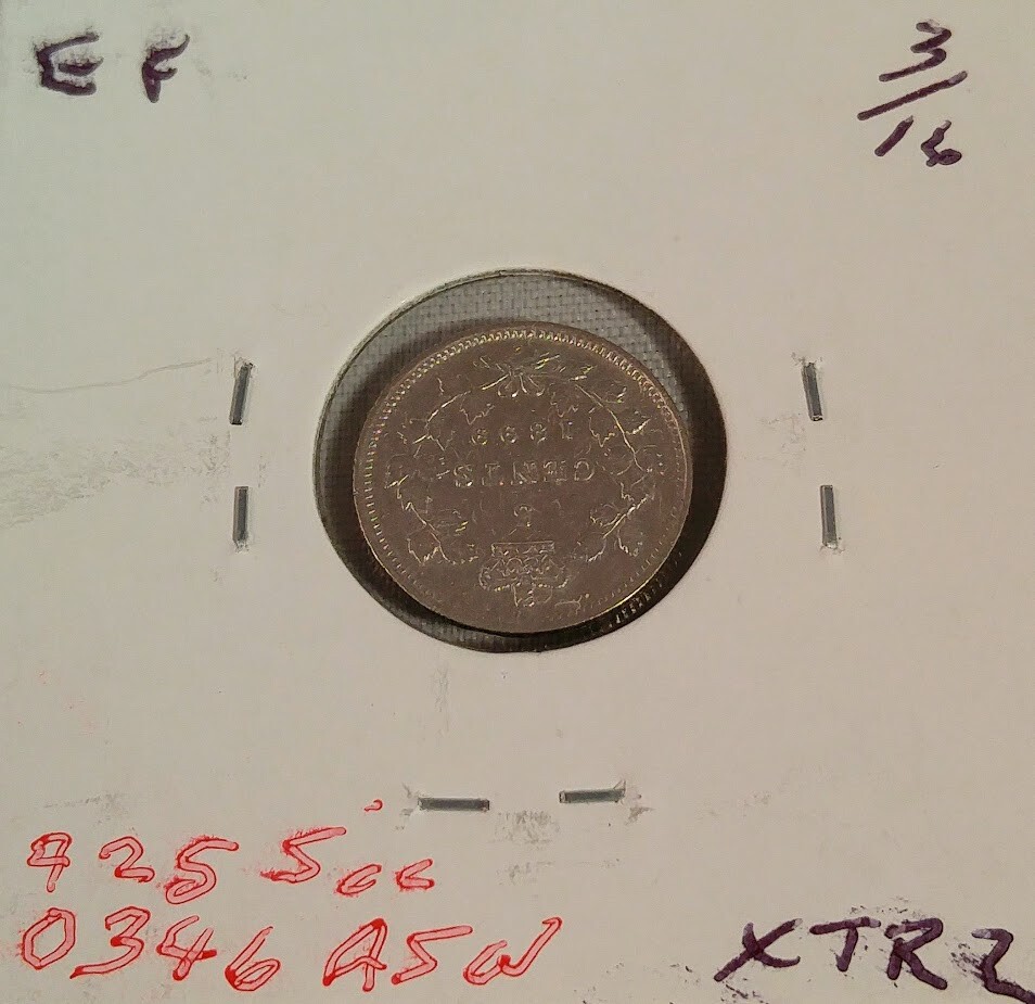 1899 Canada 5 Cents