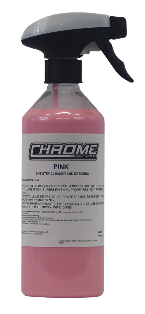 Chrome Pink 500ml Trigger Gun Spray