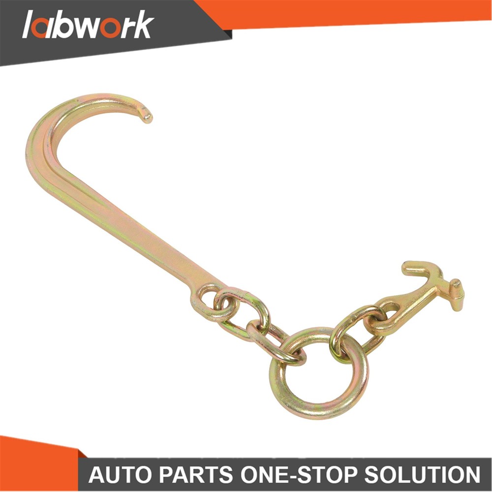 Labwork 15" J Hook with TJ Hook G70 5400Lbs Working Load Limit Roll Back Clevis