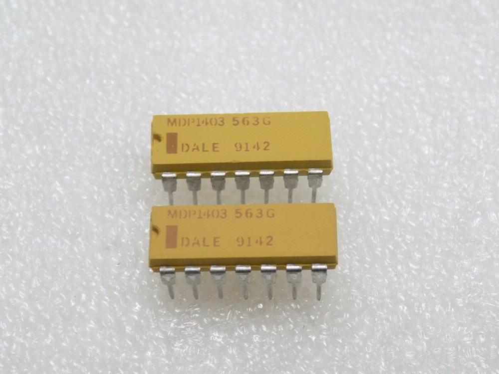 5x DALE MDP1403-563G ISOLATED RESISTOR DIP14