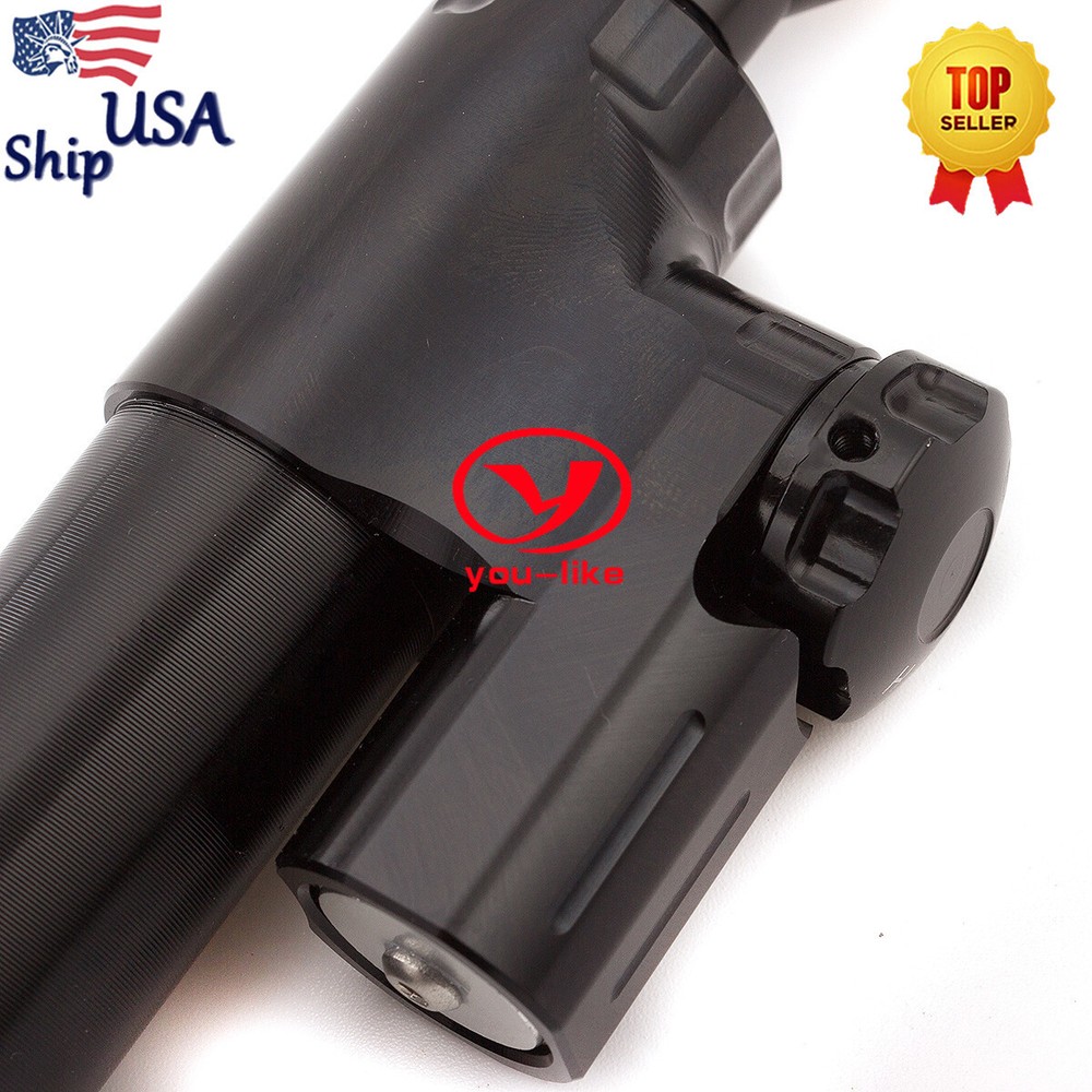 CNC Universal Steering Stabilizer Damper Linear Control Safety Black Aluminum