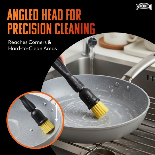 Brushtech CleanPro Kitchen Brush, 2-pieces – Advanced Cleaning Tool