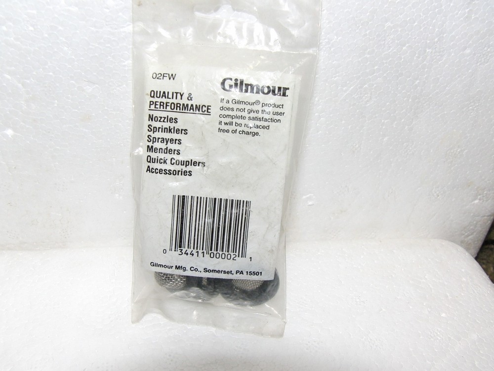 GILMOUR HOSE COUPLING FILTER WASHERS 3 Pack #02FW NEW