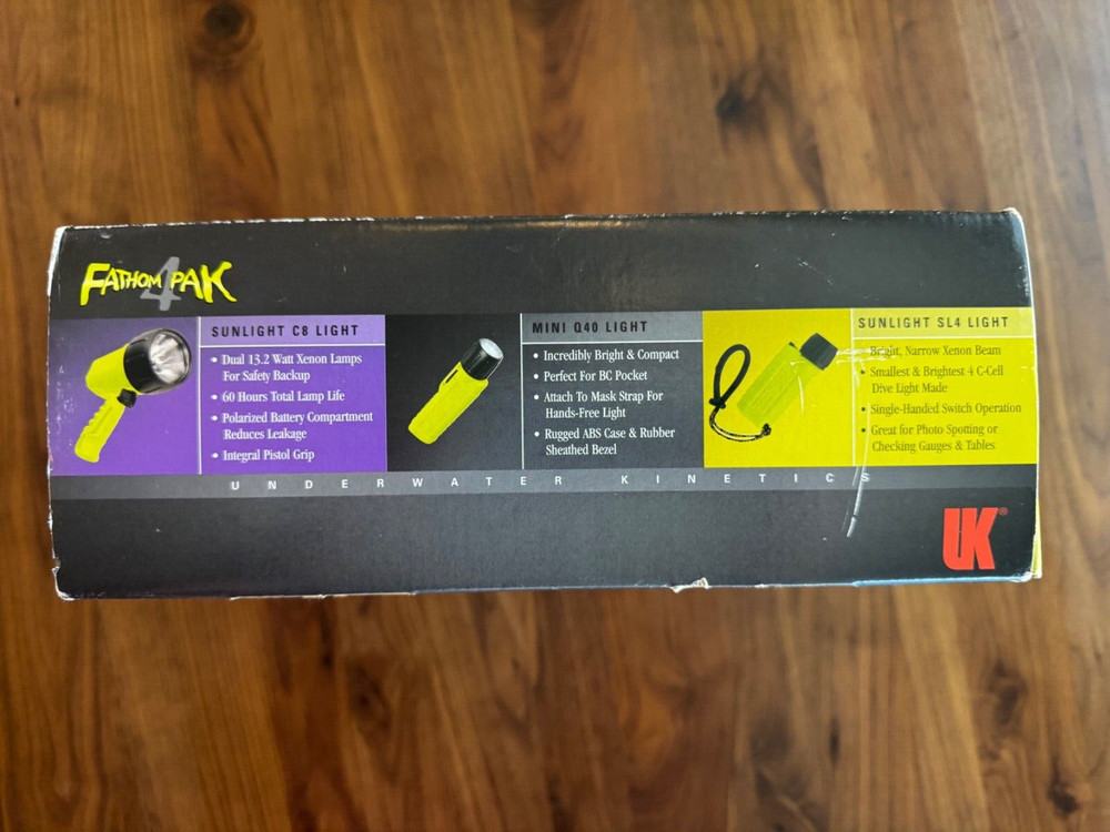 Underwater Kinetics Sunlight C8 Mini Q40 SL4 Dive Beacon SEE DESCRIPTION