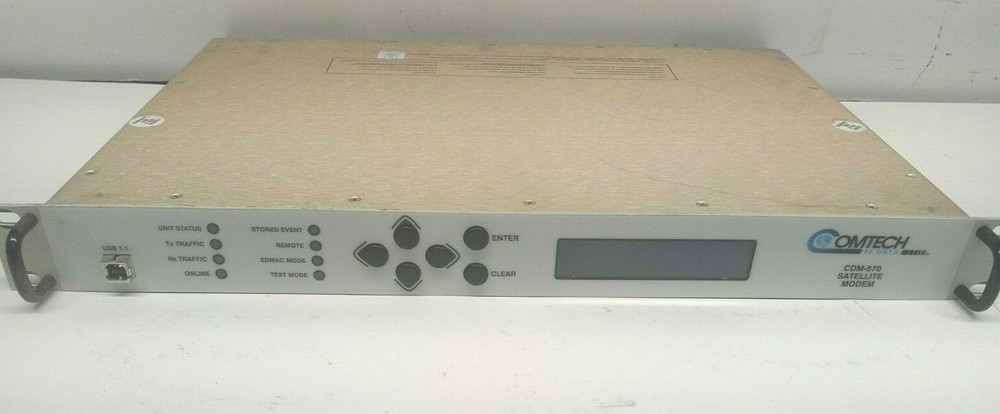 COMTECH CDM-570 SATELLITE MODEM w/ OPTIONS 04 10