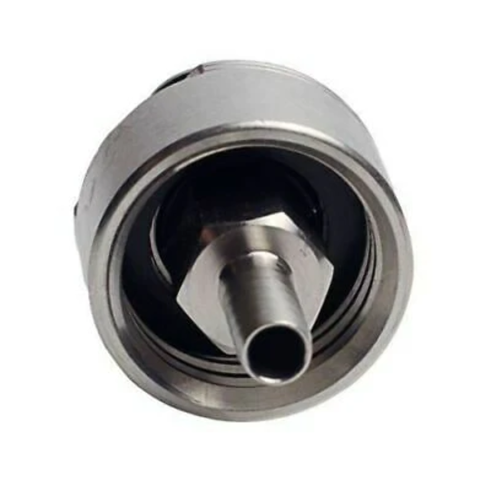 Stainless Steel Carbonation Cap for PET Plastic 1 or 2 Liter Soda Bottle 1/4" Ba